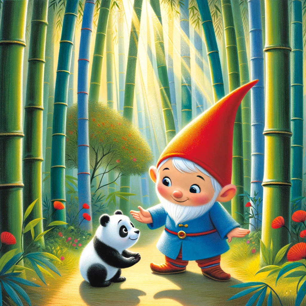 Twinkle Pete meets a little lost panda in the bamboo forest