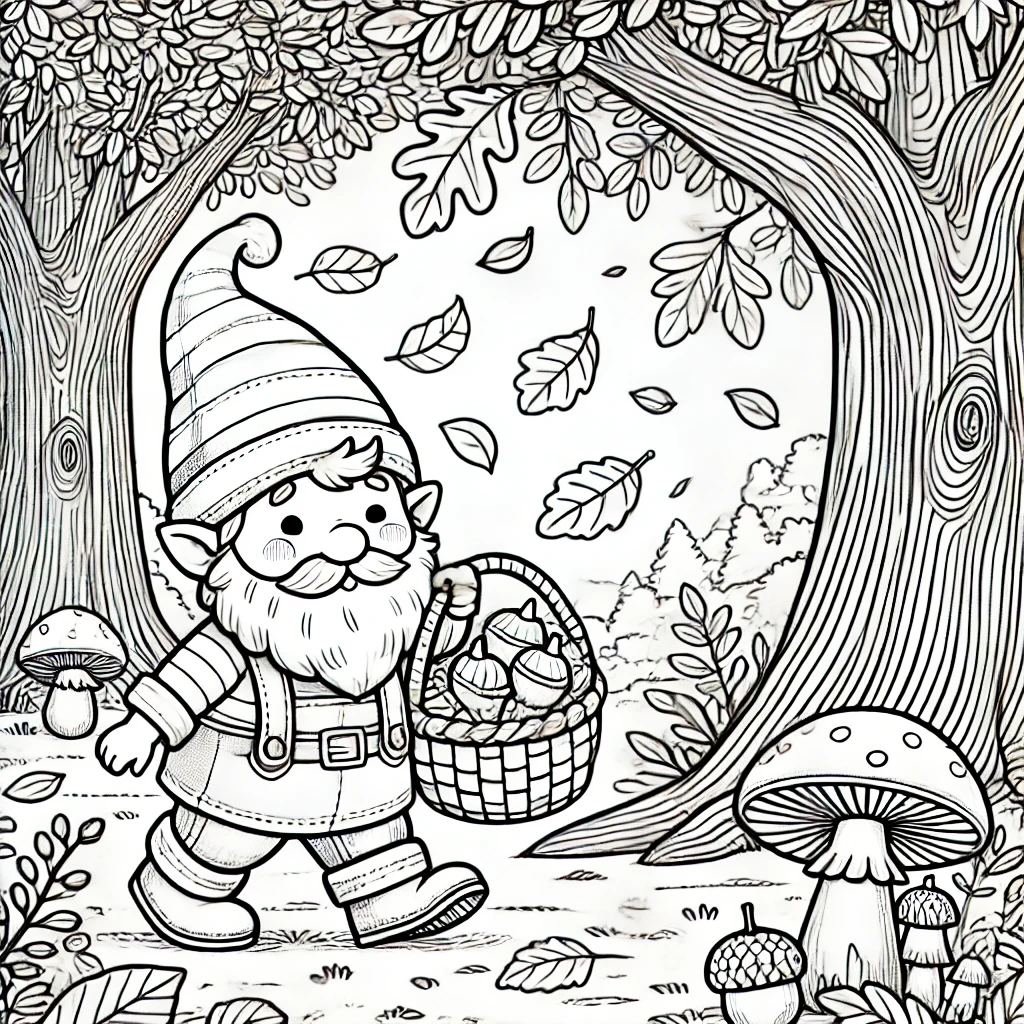 3 coloring pages for autumn